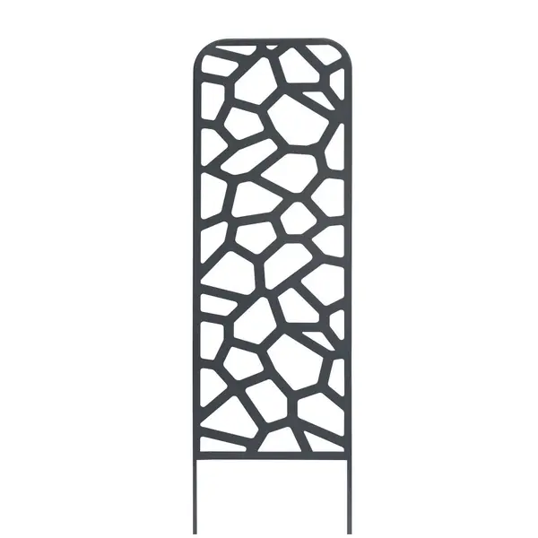 Trellis métal décoratif à planter STONE - 0,33 x 1,20 m - Ardoise - Nortene