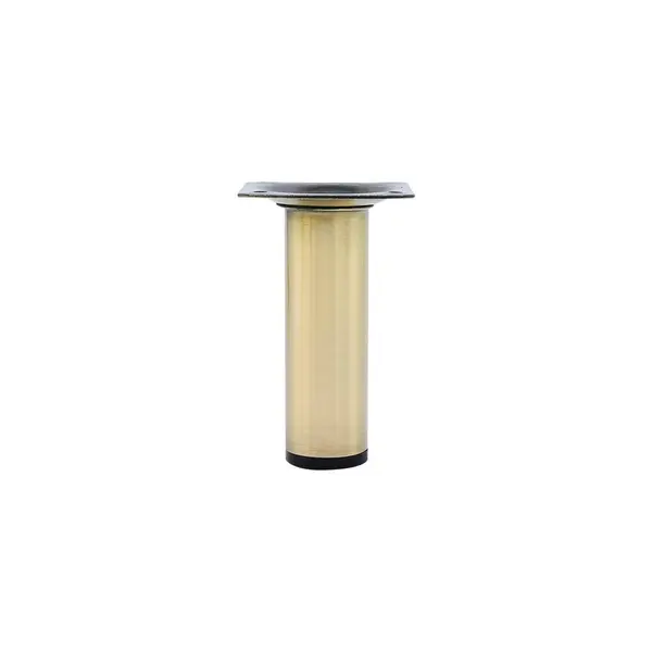 Pied de meuble CIME fixe rond, acier or produit sans finition Ht. max 10 - Cime