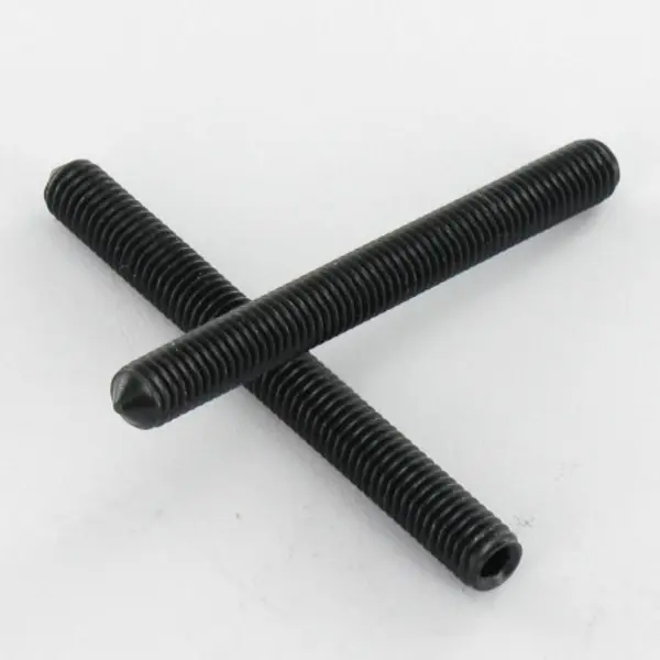 1 x Vis métaux Sans tête six pans creux (sthc) Clé de 2.5 HC2.5 M5X20 Bout pointeau Acier zingué noir