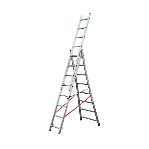 Echelle transformable base évasée Premium - 3x8 échelons - 5,85m - HAILO