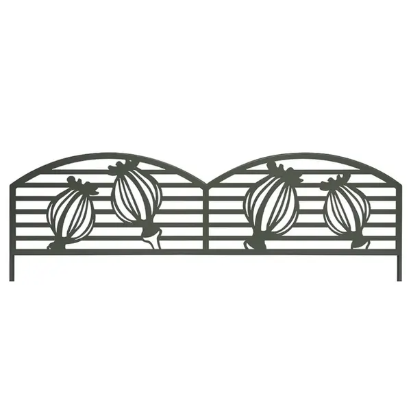 Bordure métal décoratif à planter PUPPY - 0,40 x 1 m - Vert Olive - Nortene