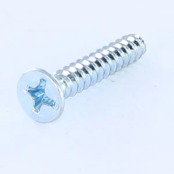 1 x Vis tôle Tête fraisée Phillips n° 2 Sans pointe 4.8X32 Acier zingué