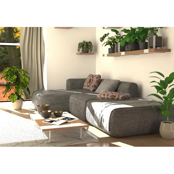 Pied meuble trapez h150x50x100mm blanc - Cime