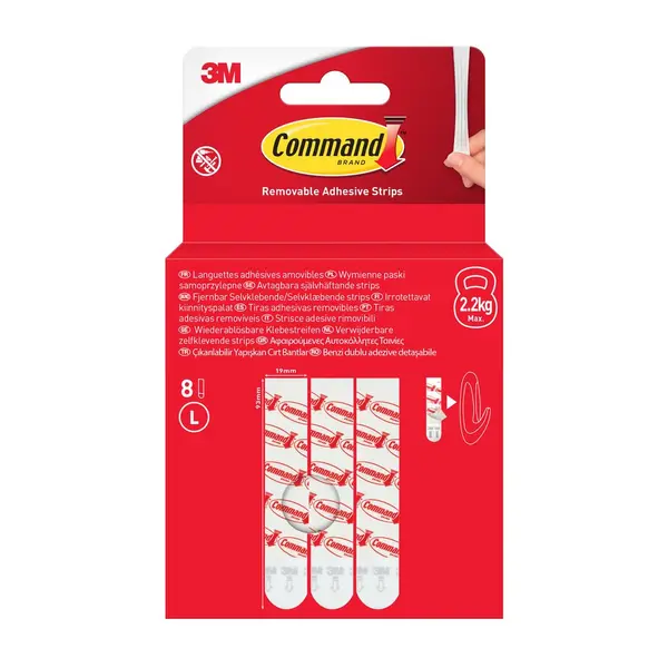 Lot de 8 languettes standard grand modèle - COMMAND