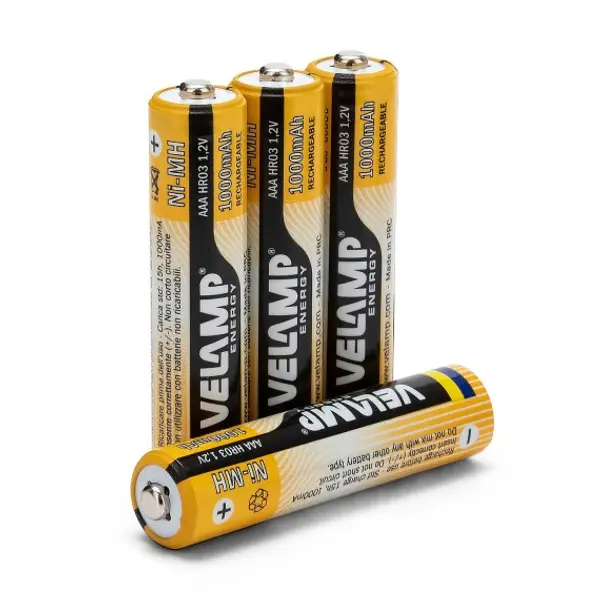 Batteria ricaricabile Ni-mAh 1,5V MINI STILO 1000 mAh - 4 Pezzi