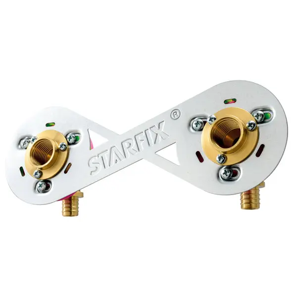 Kit de fixation à glissement pour robinetterie entraxe 150 mm. Ø 16 mm