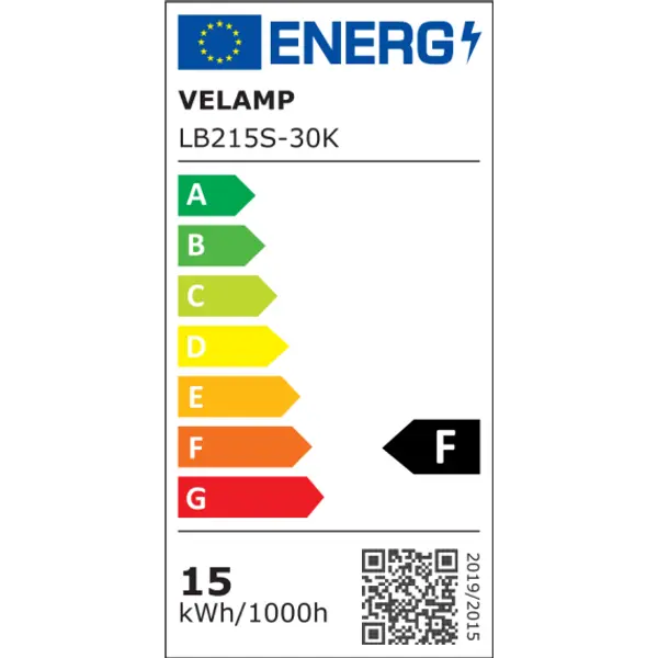 Lampadina SMD LED, Goccia A60, 15W/1520lm, base E27, 3000K