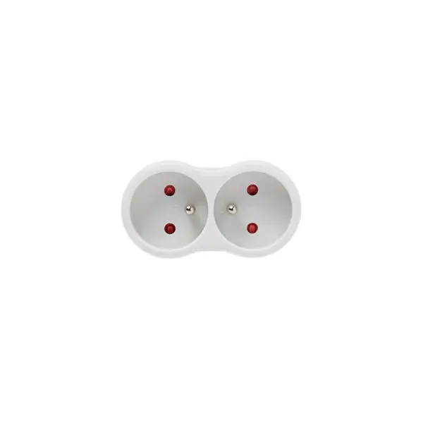 Biplite facade 2x16A NF Puissance : 3680 W - Blanc