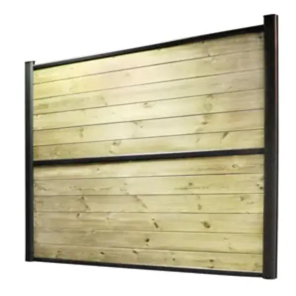 Traverse intermédiaire alu pour clôture - Evoluclos - 1765 x 35 x 47 mm - gris 7016 pack 2