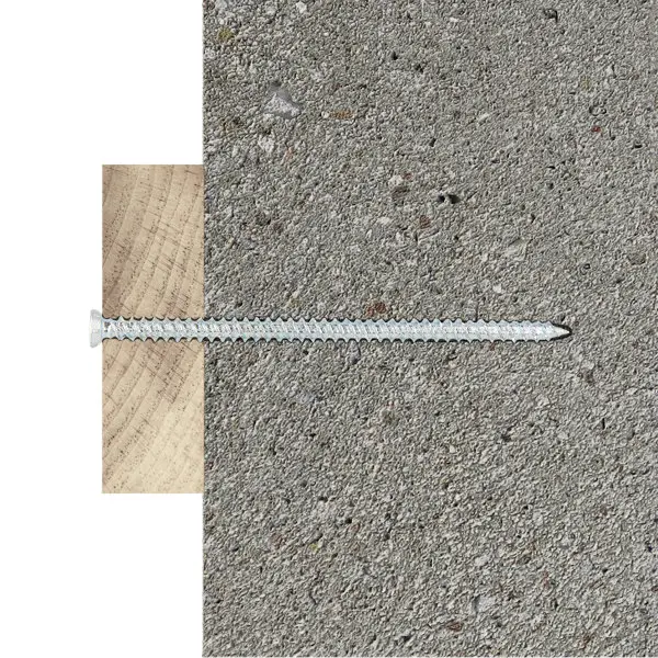 Vis à béton, tête fraisée, en acier galvanisé,cadre 7.5x110mm idéal pour béton et brique - 20pcs