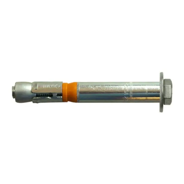 1 x Boulon (vendu avec Ecrou) Ancrage M12X117 Avec Vis métaux Tête hexagonale TH Acier zingué