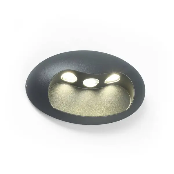 Applique Gris Foncé EYES, LED Intégrée, 9W, 370 lumens, 4000K, IP54, 230V, Classe I - CALI