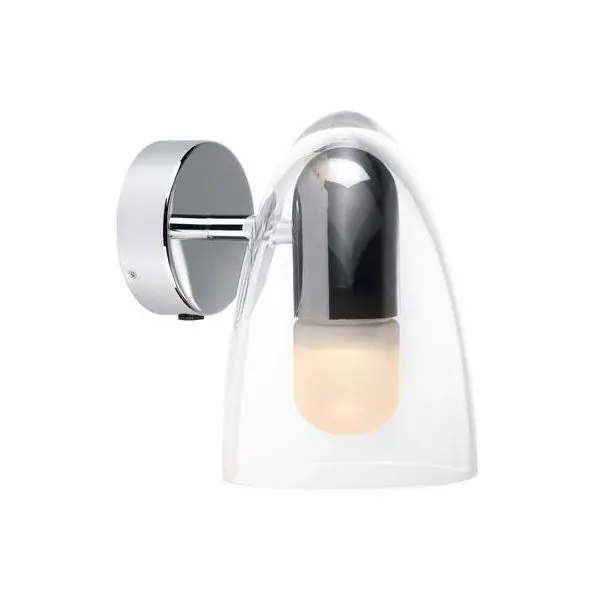 Applique Chrome IP S7, E27, Max 5W, IP44, 230V, Classe II - CALI