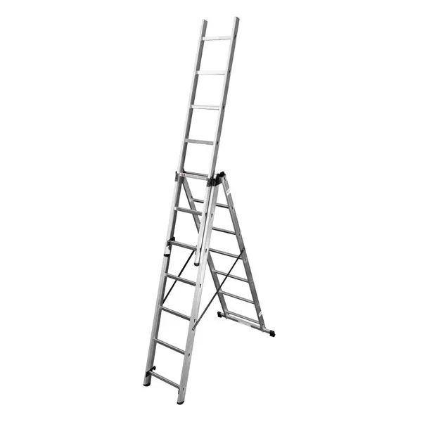 Échelle transformable 3x7 - Hailo HobbyStep - Aluminium - 5,10M - HAILO
