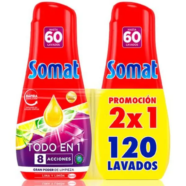 Somat Gel Todo En 1 Limon (60D)2X1