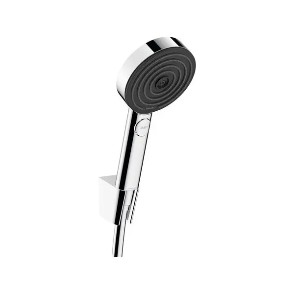 Pommeau de douche 3 jets, flexible et support, HANSGROHE Pulsify chrome - HANSGROHE