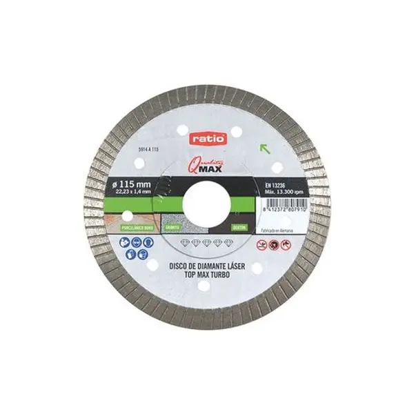 Disco Diamante Porcelan.Turbo Top Max115