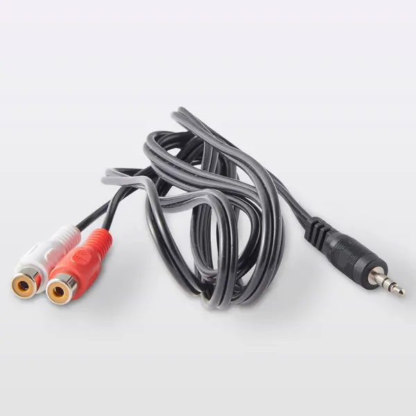 Cordon 2 RCA femelle / jack mâle - 1,5 m