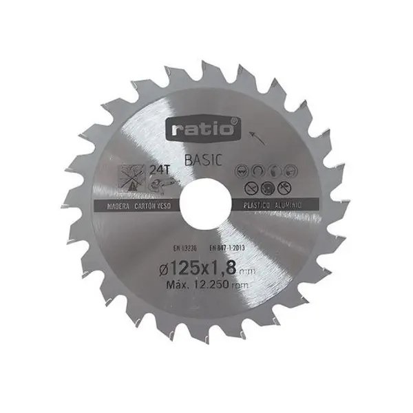Disco Corte P/Madera Ø 125X1.8X22.23Mm.