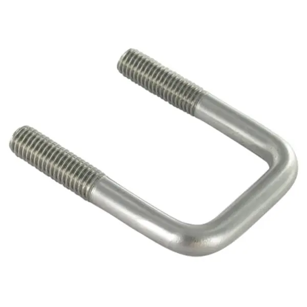 1 x Étrier Fond droit ou plat 175X142X175 M12/45/45 Inox A4