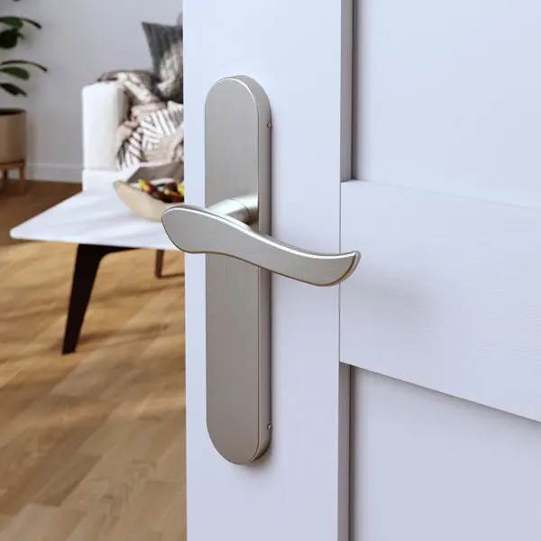 Poignée de porte "Arcles" sans trou - Entraxe adaptable 165-195 mm