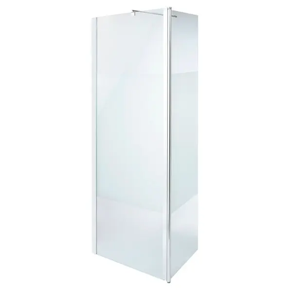 Paroi de douche à l'italienne Walk-In + retour "Onega" l.125 cm en verre aspect dépoli