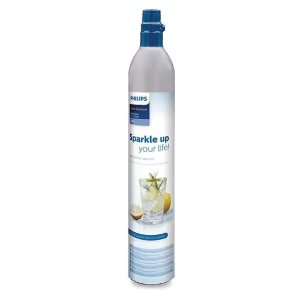 Máquina refrescos Philips GoZero. Recambio CO2 cilindro