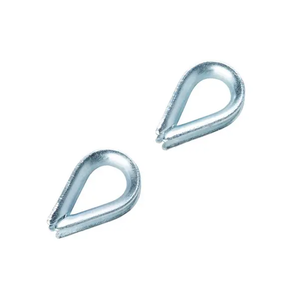 2 cosses coeur en acier zingué - 3 mm