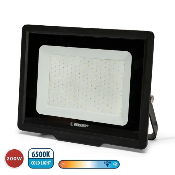 PADLIGHT POWER, proiettore LED SMD 200W, IP65, nero, 6500K