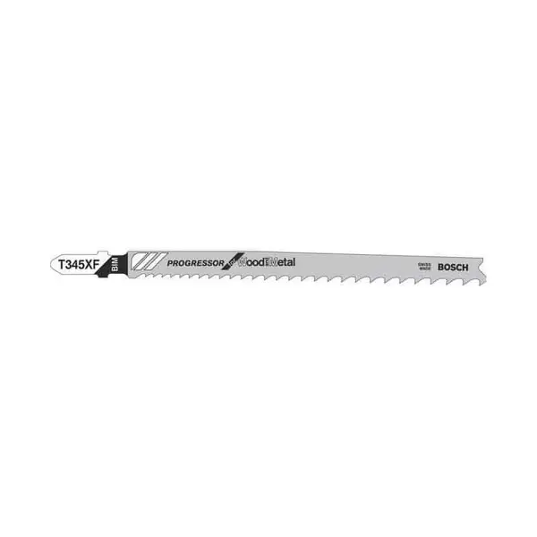 BOSCH 5 lames de scie sauteuse bois/metal T345XF - 2608634994