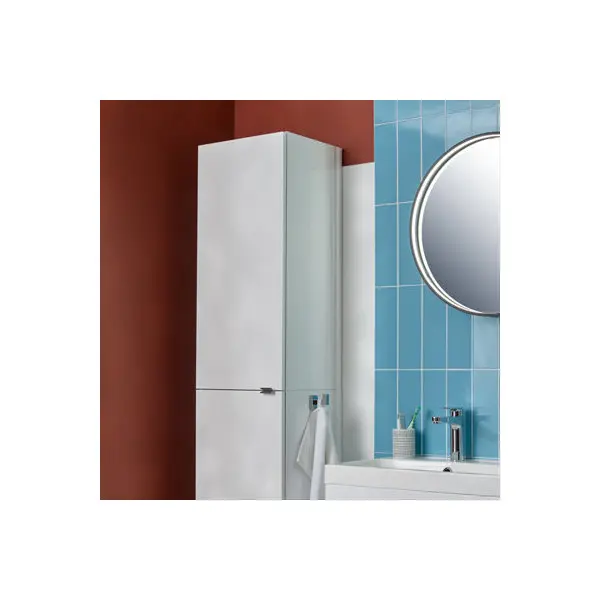 Armoire de salle de bains blanc Imandra L.40 x H.90 x P.36 cm