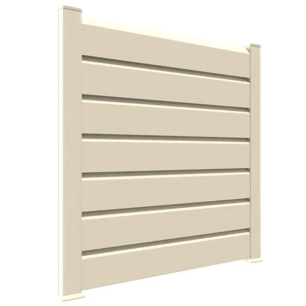 Kit cloture - Lame 16cm - PVC Beige - LG: 6m x H: 1m13 - Closea