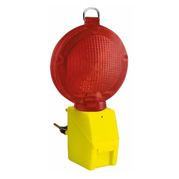 BLINK ROAD: Lampeggiante stradale LED, 1 x batteria. Riflettore rosso