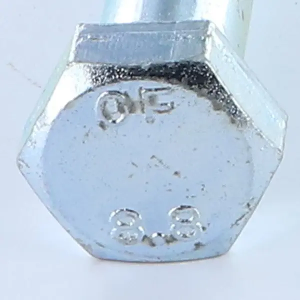 1 x Corps de boulon filetage partiel Tête hexagonale TH M16X210 Classe 8.8 Acier zingué