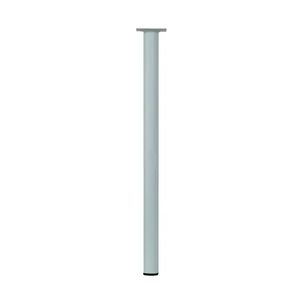 Pied de table basse cylindrique fixe acier époxy blanc, 70 cm - HETTICH