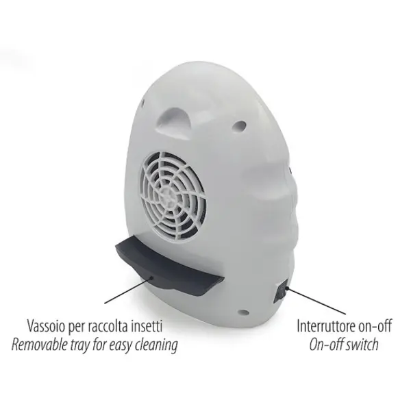 Zanzariera elettrica, con lampadina UV e ventola, 14W