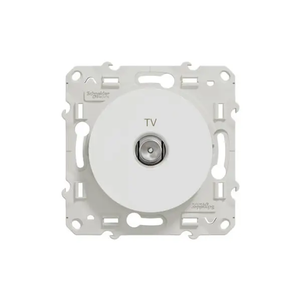 Prise TV "Odace" blanc