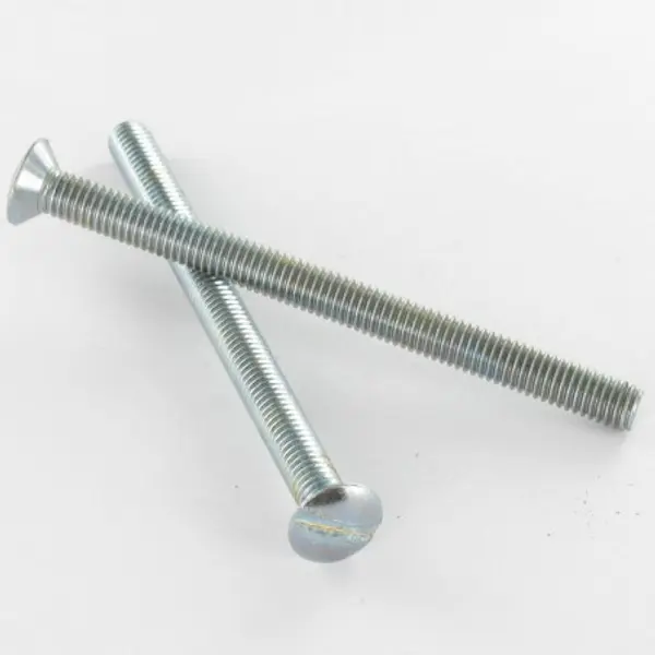 1 x Vis métaux Tête fraisée bombée TFB Fendue M2X3.5 Acier brut microvis