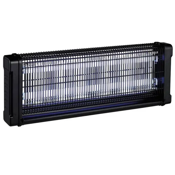 Lampe Anti-Moustique Néon UV 40W Intérieur/Extérieur Piège à Insectes 150m² Grille électrifiée