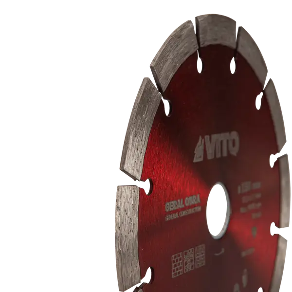 Disque diamant segmenté chantier PRO 150 mm 22-23 mm 12 mm VITO