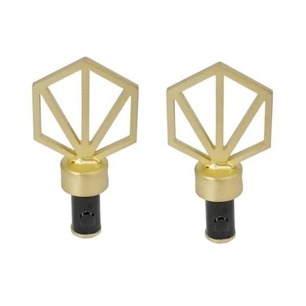 2 embouts pour barre de vitrage, Diam.10 mm, dore Chic, CESSOT - CESSOT