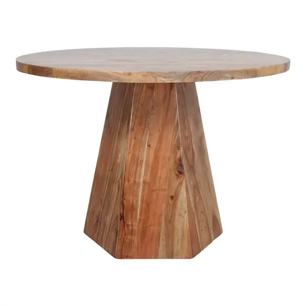 Table de salle à manger en bois avec un style Japandi - modèle 094 - 120 cm - MWlab