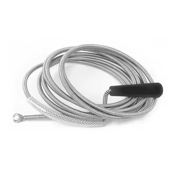 Déboucheur à manivelle et crampon 9 mm x 10 m plastique acier trempé VITO