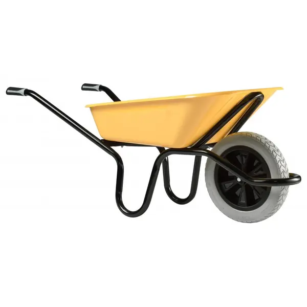 Brouette Bâti Plus 100 L peinte - roue increvable Ø 400 mm - HAEMMERLIN