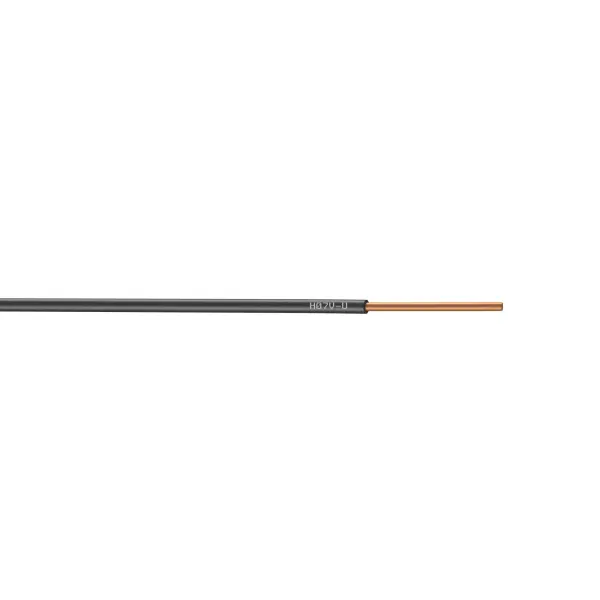 Fil électrique 1.5 mm² h07vu, en couronne de 10M noir - Centrale Brico