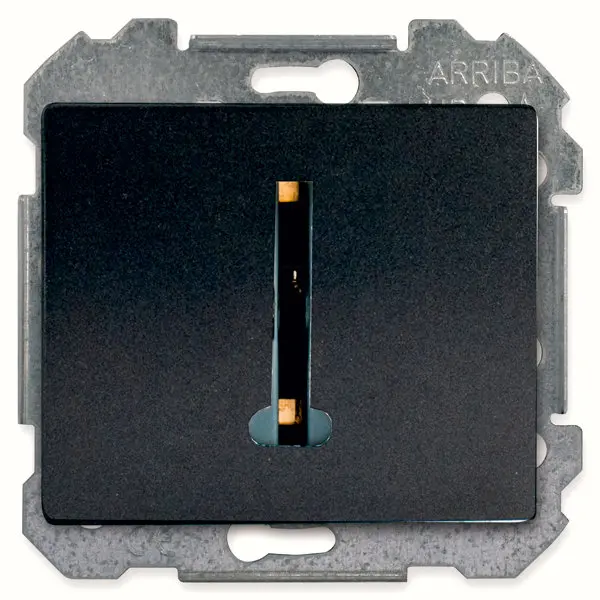 Prise téléphone à clipser "Delta Iris" anthracite