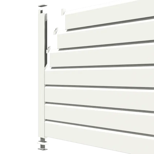 Kit départ clôture PVC blanc - lg : 1m50 x ht : 1m30 - Closea