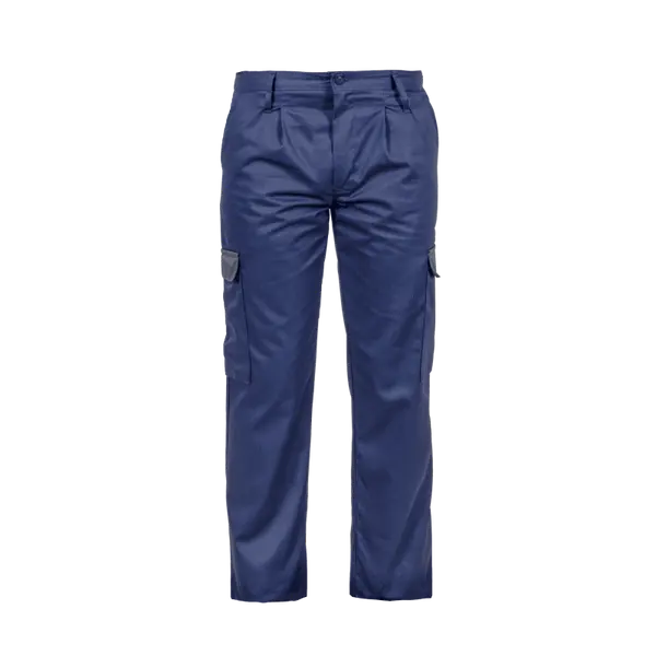 Pantalon de travail bleu marine / gris - Taille 48 - 100% Coton - 240 g/m² - VITO