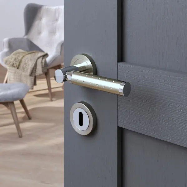 Ensemble de porte Rosace "Oric" avec trou pour clé