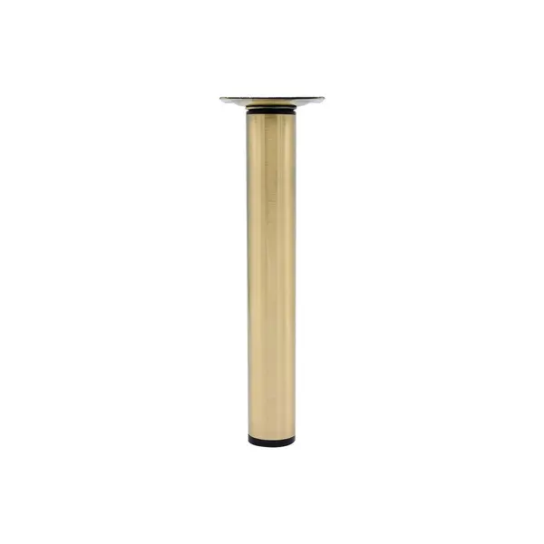 Pied de meuble cylindrique réglable CIME acier laiton Ht. max 35 x Diam.3 cm - Cime